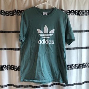 Adidas teal logo t shirt